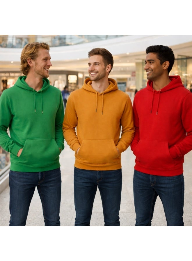 برينت شوب فور مي هوديي للرجال - بلوفر كلاسيكي بقلنسوة للرجال - هودي ناعم ومريح للارتداء اليومي، بدون سحاب، سويت شيرت دافئ وأنيق للخريف والشتاء - Image 4